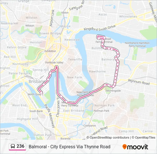 236 Bus Line Map