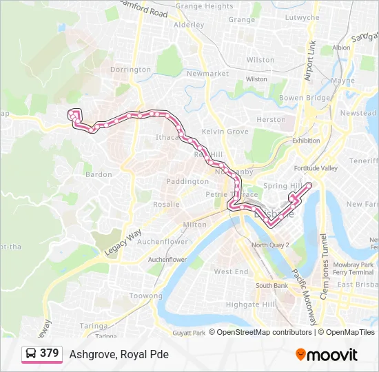 379 Bus Line Map