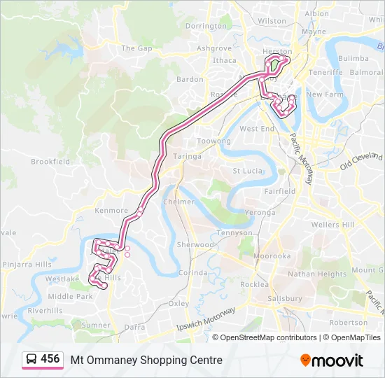 456 Bus Line Map