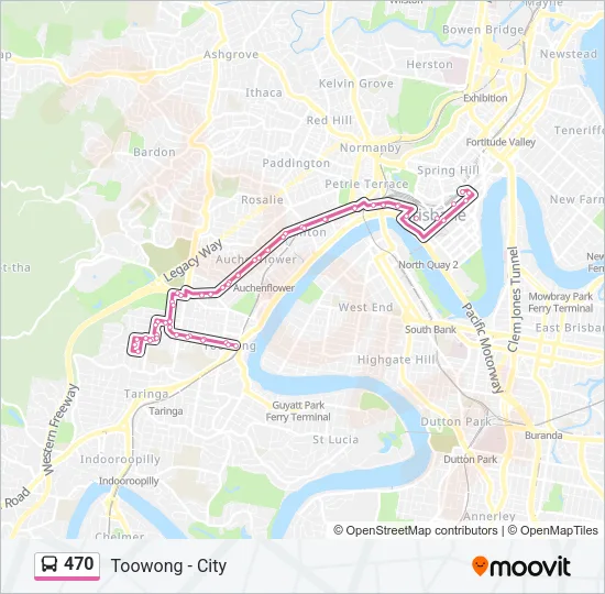 470 Bus Line Map