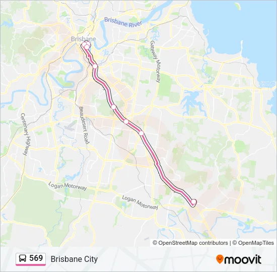 569 Bus Line Map