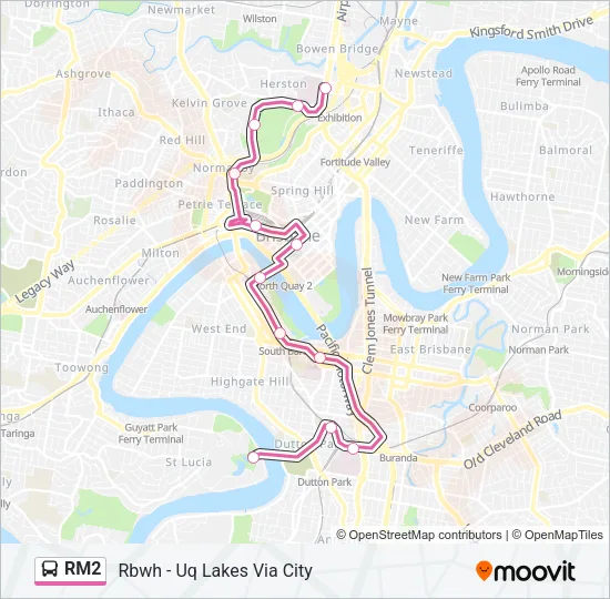 RM2 Bus Line Map