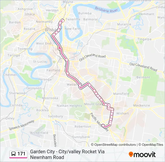 171 Bus Line Map