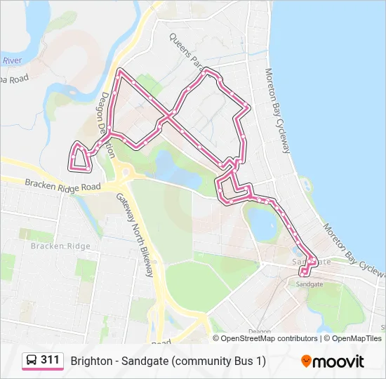 311 Route: Schedules, Stops & Maps - Sandgate Station (Updated)
