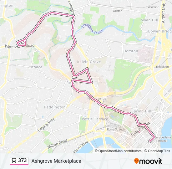 373 Bus Line Map