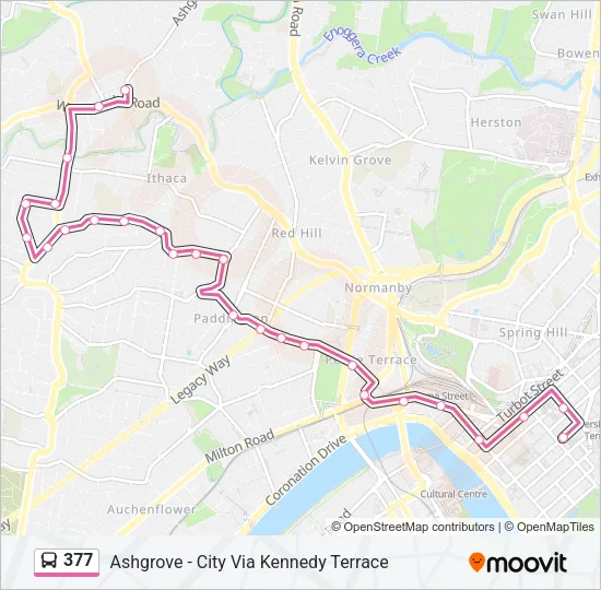 377 Bus Line Map