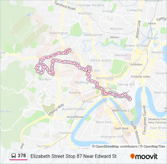 378 Bus Line Map