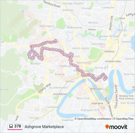378 Bus Line Map