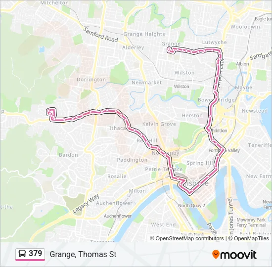 379 Bus Line Map