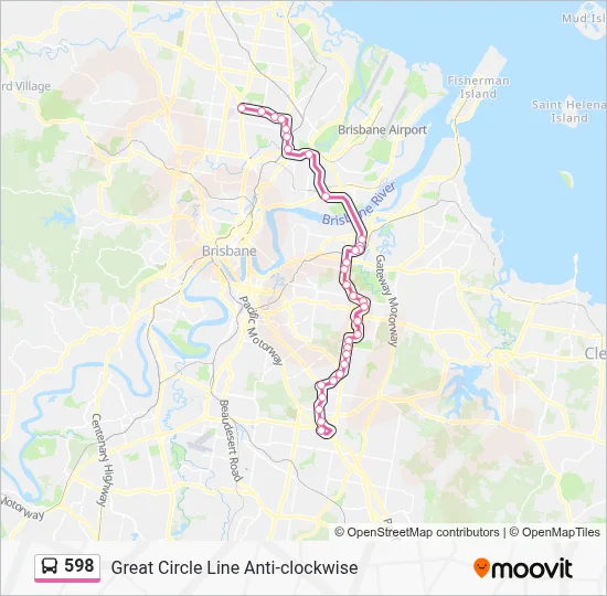 598 Route: Schedules, Stops & Maps - Chermside Interchange (Updated)