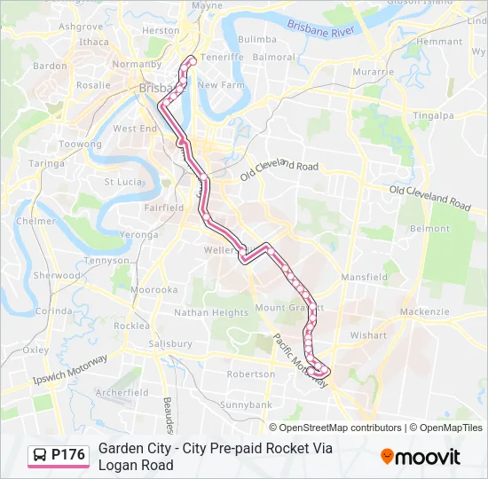 P176 Bus Line Map