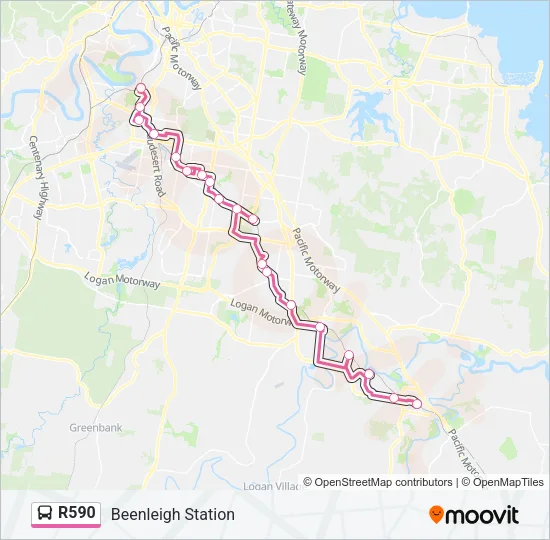 R590 Bus Line Map