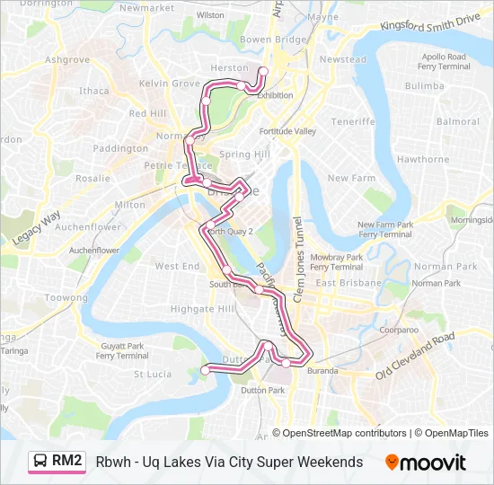 RM2 Bus Line Map