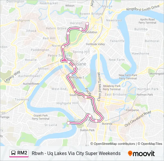 RM2 Bus Line Map