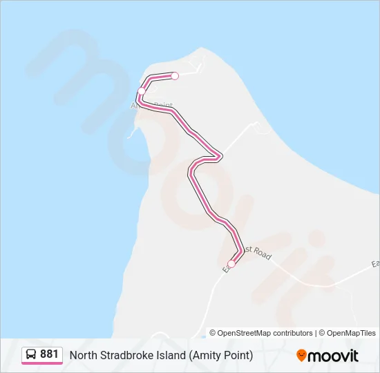 881 Bus Line Map