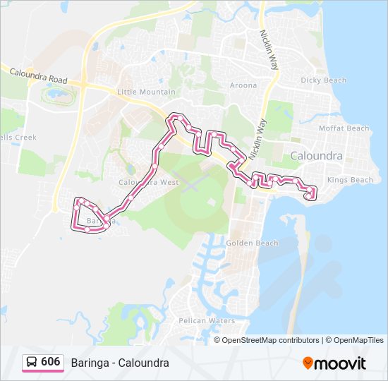 606 Bus Line Map