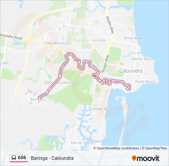 606 Bus Line Map