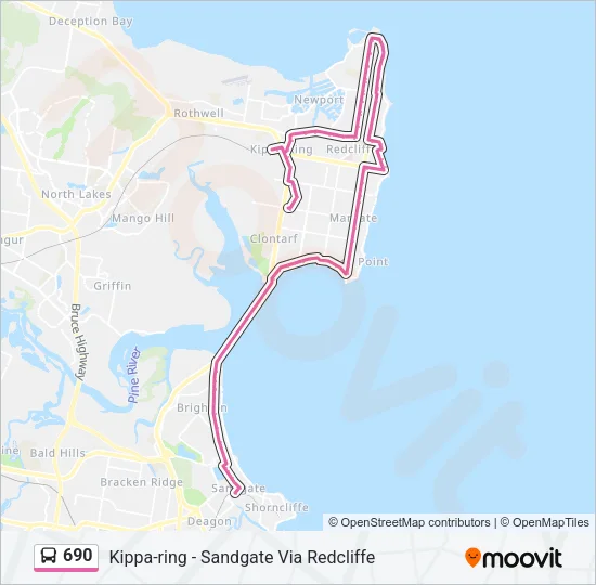 690 Bus Line Map