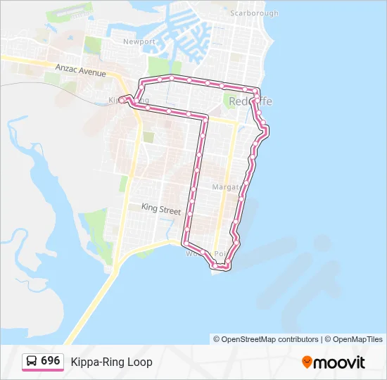 696 Route: Schedules, Stops & Maps - Kippa-Ring Loop (Updated)