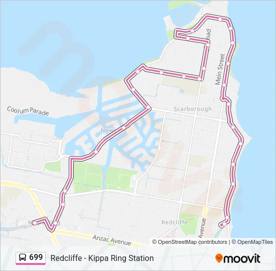 699 Bus Line Map