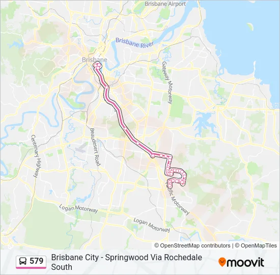 579 Bus Line Map