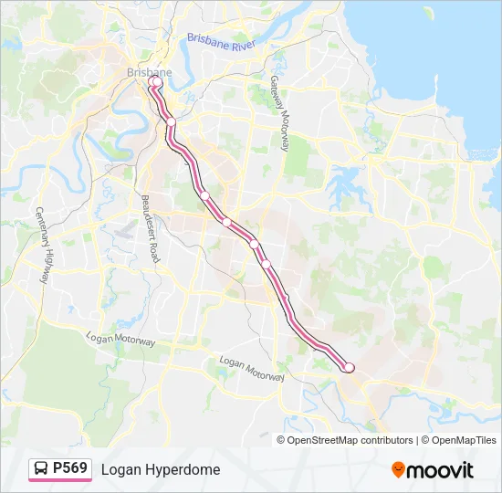 P569 Bus Line Map