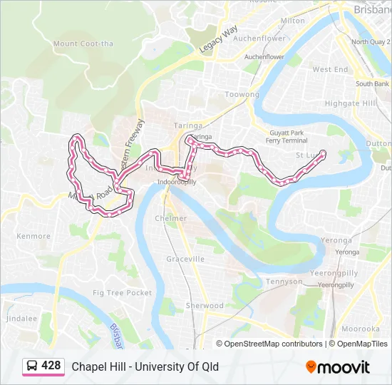 428 Bus Line Map