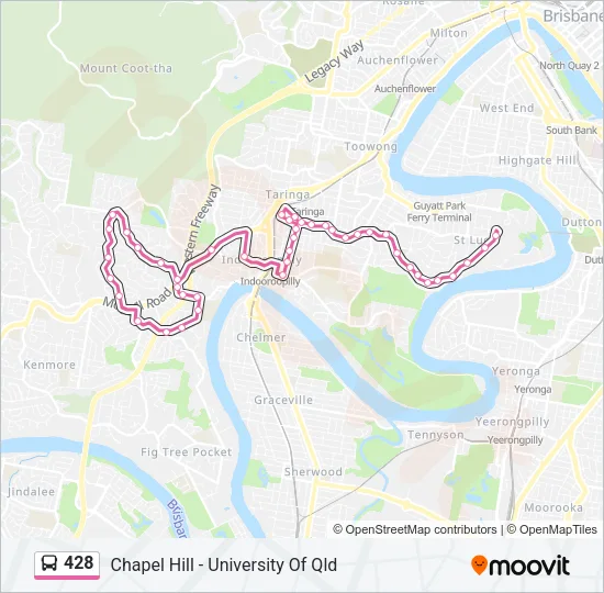 428 Bus Line Map
