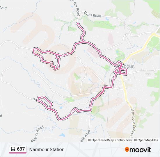 637 Bus Line Map