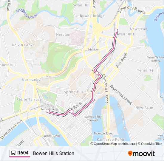 R604 Bus Line Map