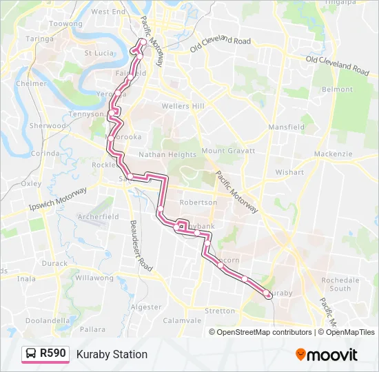 R590 Bus Line Map