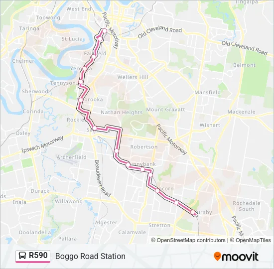 R590 Bus Line Map