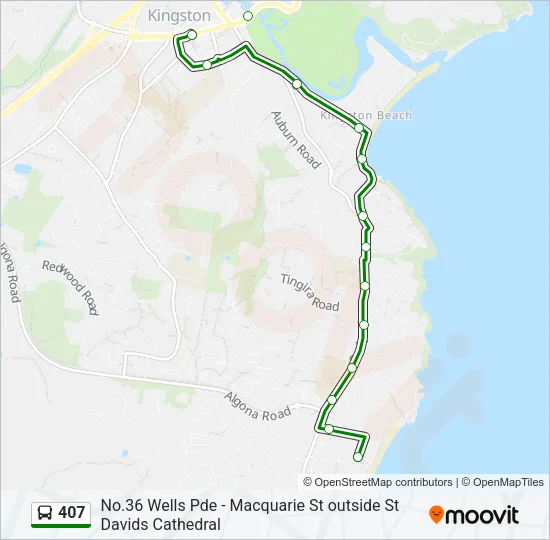 407 Bus Line Map
