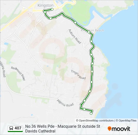 407 Bus Line Map