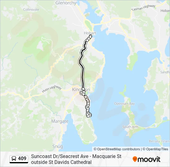 409 Bus Schedule.pdf 409 Route: Schedules, Stops & Maps - Blackmans Bay (Updated)