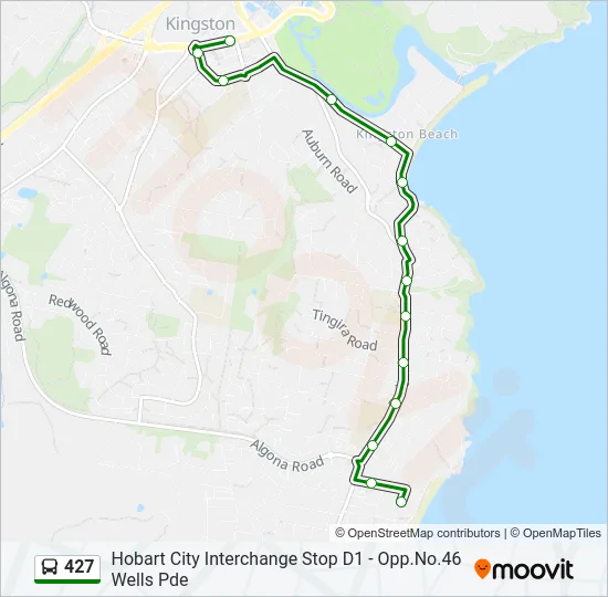 427 Bus Line Map