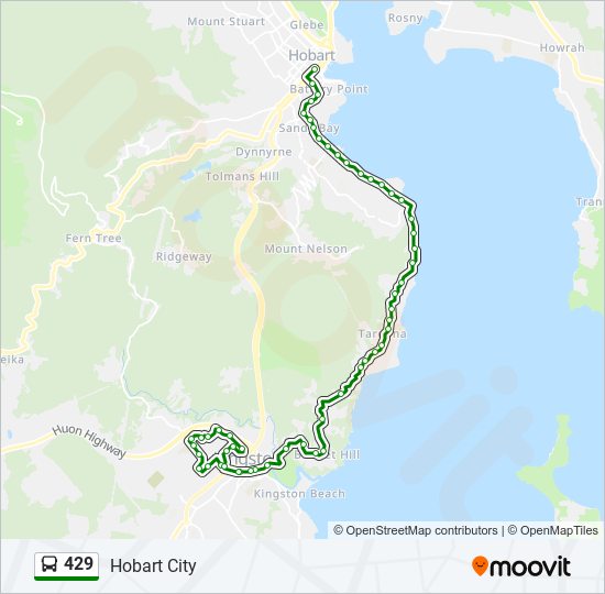 Mapa de 429 de autobús