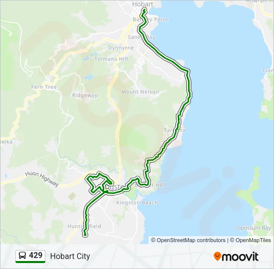 429 Bus Line Map