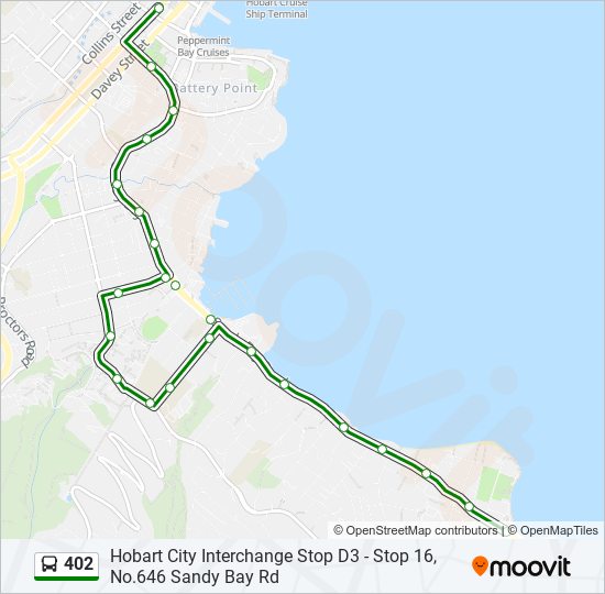 402 bus Line Map