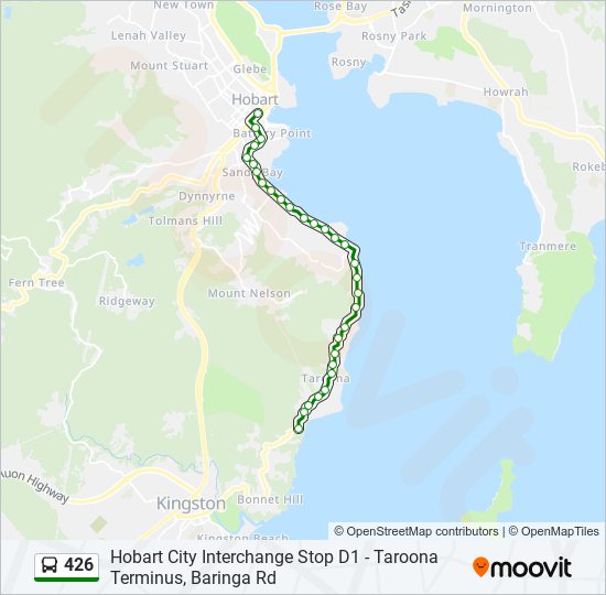 426 bus Line Map