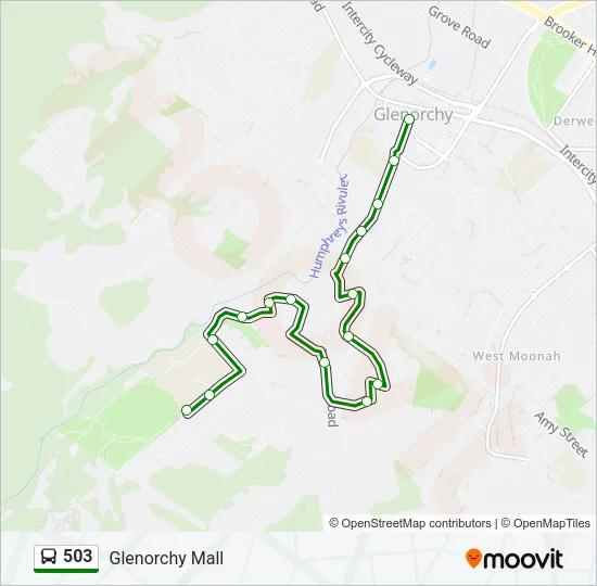 503 Bus Line Map