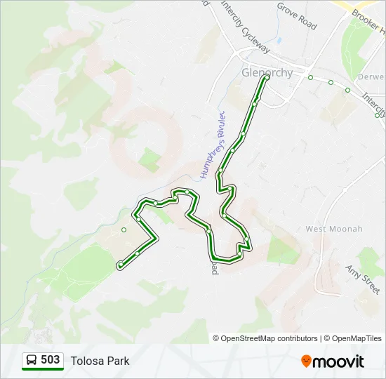 503 Bus Line Map