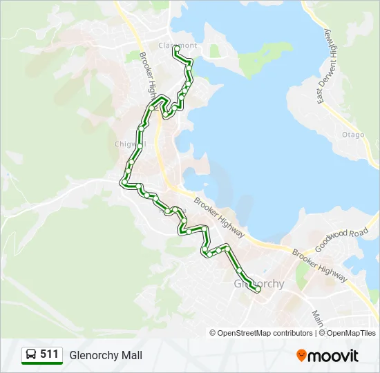 511 Bus Line Map