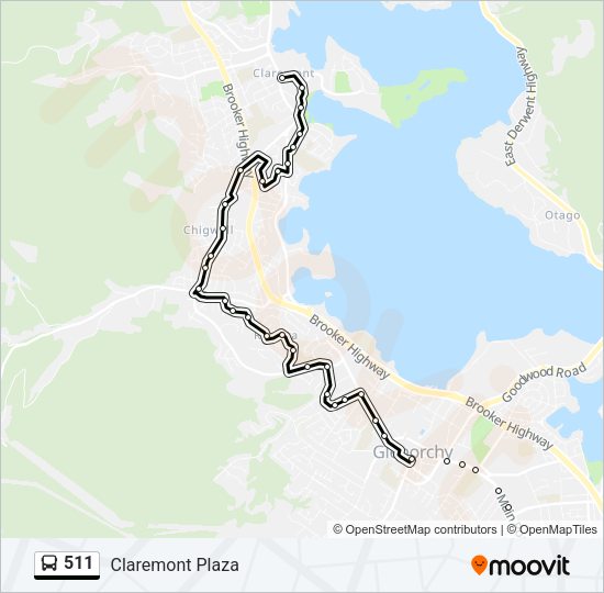 511 Bus Line Map