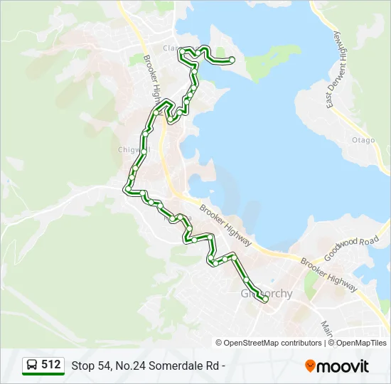 512 Bus Line Map