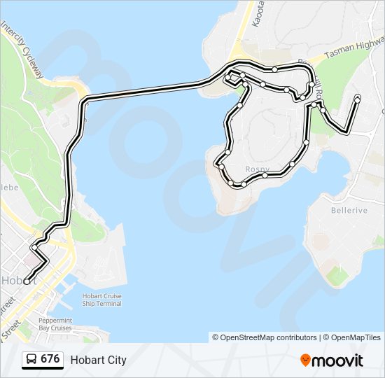 676 Bus Line Map