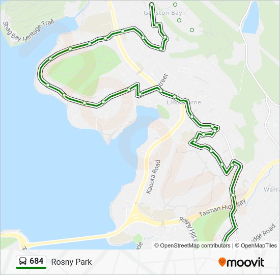 684 Route: Schedules, Stops & Maps - Geilston Bay (Updated)