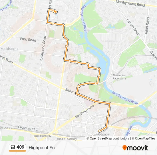 Map Search 409 Route: Timetables, Stops & Maps - Highpoint Sc (Updated)