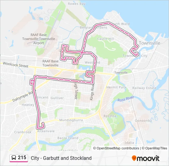 215 Route: Schedules, Stops & Maps - Aitkenvale Shopping Centre (Updated)