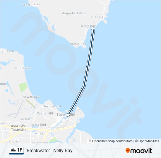 1F Ferry Line Map